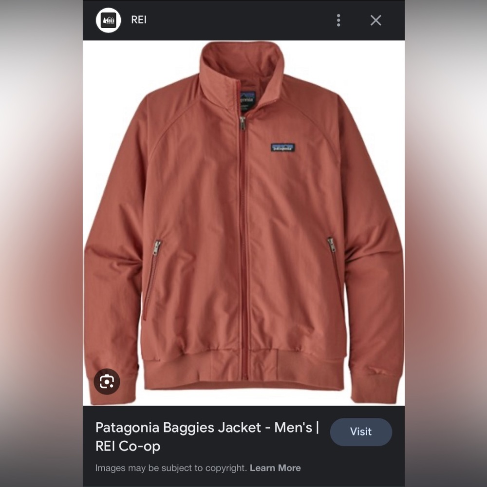 Patagonia Baggies Jacket Coral Red